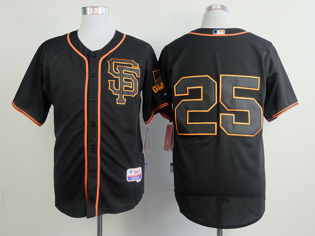 Men San Francisco Giants #25 Bonds Black MLB Jerseys->san francisco giants->MLB Jersey